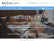 Tablet Screenshot of accuflexscan.com